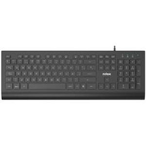 Nilox NXKBE000014 toetsenbord Kantoor USB Spaans Zwart