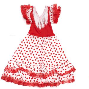 Jurk Flamenco VS-RBLANCO-LRO10 10 Jaar