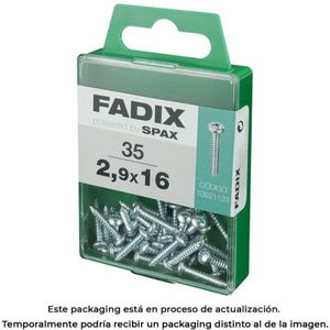 Fadix Spaanplaatschroef Bolle kop - 2.9x16mm - Verzinkt - 35 stuks