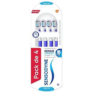 Sensodyne Repair & Protect, zachte tandenborstel voor tandgevoeligheid, 4 stuks