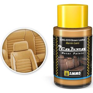 AMMO MIG 0319 Cobra Motor Paints - Brown Leather - Matt - Acryl - 30ml Verf potje