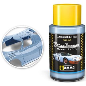 AMMO MIG 0334 Cobra Motor Paints - Gulf Blue - Matt - Acryl - 30ml Verf potje