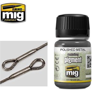 AMMO MIG 3021 Polished Metal Pigment Effecten potje