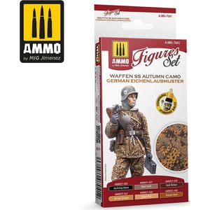AMMO MIG 7041 WAFFEN SS Autumn Camo. German Einchenlaubmuster - Acryl Set Verf set