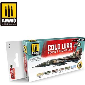 AMMO MIG 7240 Cold War Vol1 Soviet Fighters - Acryl Set Verf set