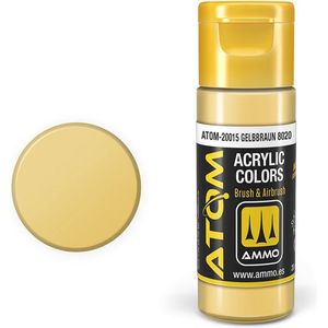 AMMO MIG 20015 ATOM - Gelbbraun 8020 - Acryl - 20ml Verf flesje