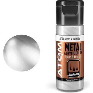 AMMO MIG 20165 ATOM - Metallic Aluminium - Acryl - 20ml Verf flesje