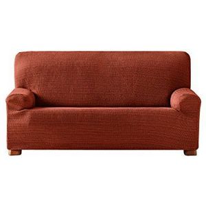 Eysa Aquiles Elastische Sofa Hoes 4-zits, Polyester-Katoen Oranje, 37 x 29 x 11 cm