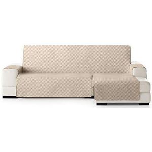 Eysa Oslo Housse, Microfiber, C/1 Beige-écru, Chaise Longue 240 cm. Adapté aux canapés de 250 à 300 cm