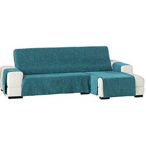Eysa Dream niet elastisch bankovertrek chaise longue rechts, frontale zicht, chenille, 03-turquoise, 37 x 9 x 29 cm