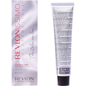 Revlon Professional Revlonissimo Color + Care High Petformance Haarkleuring 60ml - 08.34 Light Coppery Gold Blonde / Hellblond Gold Kupfer