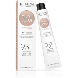 Permanente kleurcrème Revlon Nutri Color 3 in 1 931 - Light Beige (100 ml)