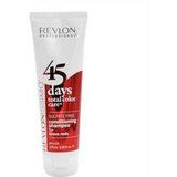 Revlon 45 Days Color Shampoo & Balm Brave Reds - 275 ml - Normale shampoo vrouwen - Voor Alle haartypes