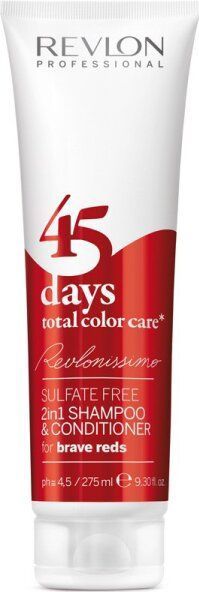 Revlon - Revlonissimo 45 Days - Shampoo & Conditioner - Brave Reds - 275 ml