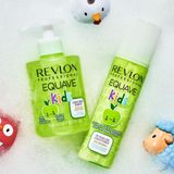 REVLON PROFESSIONAL EQUAVE Kids Apple Shampoo, 300 ml, sanftes Kindershampoo mit feuchtigkeitsspendender Gel-Formel, angereichert mit Vitamin B, Haarshampoo speziell für die Haare von Kindern