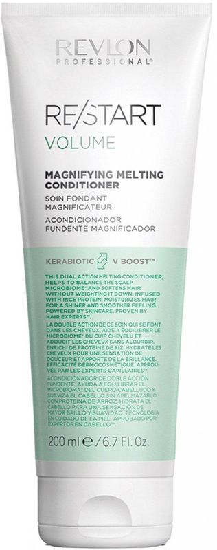 Revlon - Re-Start Volume Magnifying Melting Conditioner - Conditioner - Transparant - Keratine