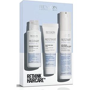 RE/START™ HYDRATION, Cadeauset, Discovery Kit, Trio Routine: Hydraterende Micellaire Shampoo 50 ml, Intensief Hydraterend Mask 30 ml, Anti-Krullend Hydraterende Druppels 50 ml