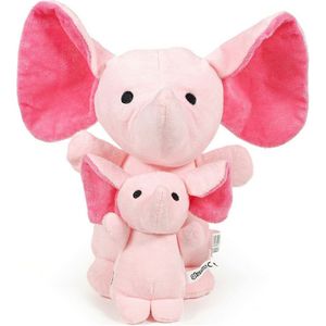 Knuffel voor honden Gloria Hoa Roze Olifant Polyester EVA-rubber