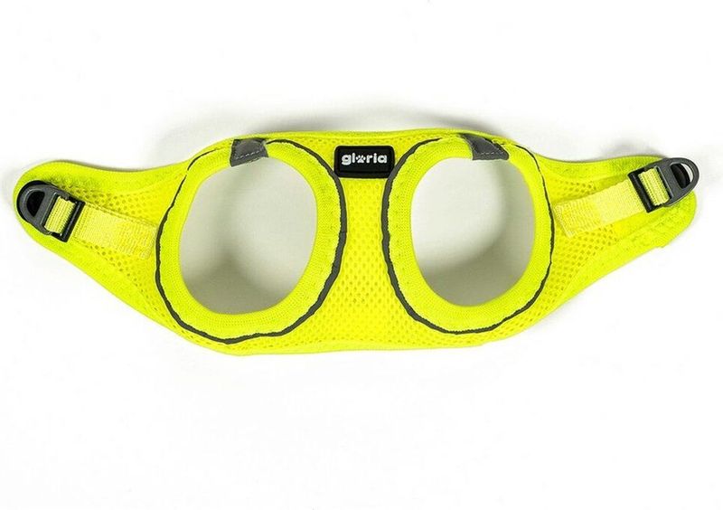 Hondentuigje Gloria Air Mesh Trek Star Geel Maat XXXS (18-20 cm)