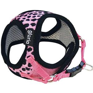 Hondentuigje Gloria Luipaard M 27-35 cm Roze