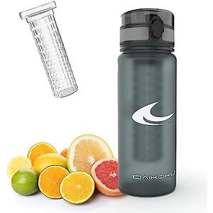 DAIKOKU Sportwaterfles, maat 1 l, BPA-vrij, kleur grijs
