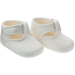 Cambrass Satijn T Bar Winter Baby Schoenen - PARENT ASIN, Ecru, 6-9 Maanden