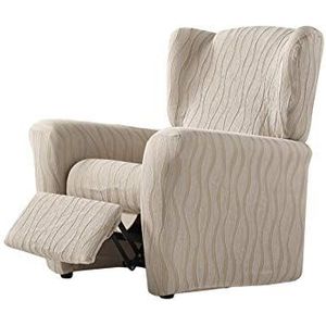 Zebra Textil Andromeda - elastische hoes relaxstoel maat 1-zits (standaard), kleur linnen (meerdere kleuren beschikbaar), 25125