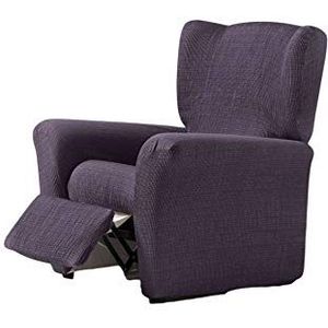 Zebra Textil - Vega Elastische hoes relaxstoel, maat 1-zits (standaard), kleur lila