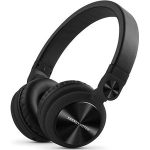 Energy Sistem DJ2 Black Mic Headphones (Aurculaire DJ-stijl, flip-up-ear cups, verwijderbare kabel, Control Talk, Foldable), zwart