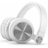 Energy Sistem Hoofdtelefoon DJ2 Mic, Wit (Flip-Up Ear Cups, Afneembare kabel, Control Talk, Opvouwbaar)