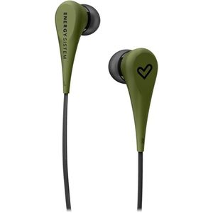 Energy Sistem Style 1 in-ear hoofdtelefoon, comfortabel, licht, rubberen afwerking, plat design, 120 cm, groen