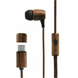 Energy Sistem Earphones Eco (mini-jack, in-ear, spraakbediening, microfoon, duurzaam hout) – kersenhout