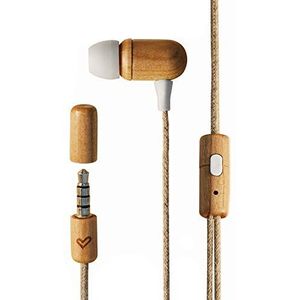 Energy Sistem Earphones Eco (mini-jack, in-ear, spraakbediening, microfoon, duurzaam hout) – kersenhout