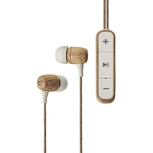 Energy Sistem Earphones Eco Bluetooth Beech Wood koptelefoon (in-ear, duurzaam hout, hennepkabel, microfoon, USB type C, Bluetooth 5.1) - beuken