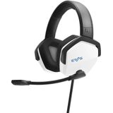Energy Sistem ES Gaming Headset ESG 3 White Thunder Gamer hoofdtelefoon (Deep Bass, Cloth Ear Pads, Crystal Clear Sound) - wit