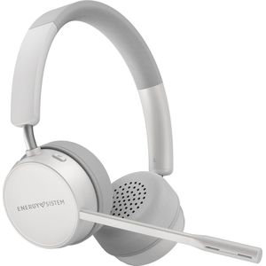 Energy Sistem Draadloze Headset Office 6 Wit (Bluetooth 5.0, HQ Voice Calls, Quick Charge) (15 h, Draadloze), Koptelefoon, Wit