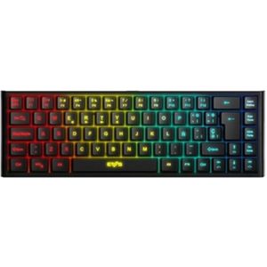 Energy Sistem Gaming Keyboard ESG K4 COMPACT-Wireless Gamer Keyboard (69 toetsen, draadloos, RGB-verlichting, membraan) - zwart
