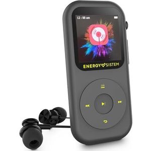 Energy Sistem Mobiele telefoon MP4-speler (16 GB, Bluetooth, geïntegreerde FM-radio, microSD 128 GB) grijs