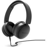 Energy Sistem Soundspire Hoofdbandhoofdtelefoon (100% gerecycled kunststof, afneembare kabel, microfoon, spraakassistent) - zwart