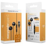 Energy Sistem - EasyPods Type C - Bedrade Koptelefoon - Zwart - Ingebouwde Microfoon