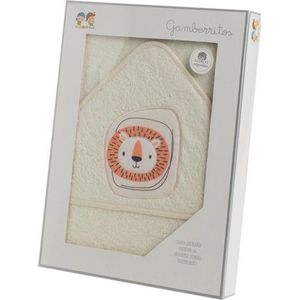 Gamberritos Badcape Leeuw 100 X 100 Cm Katoen Beige