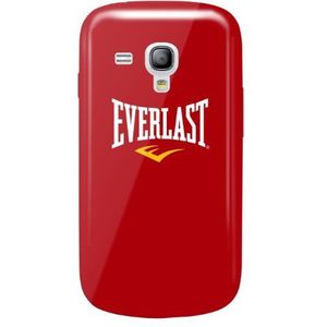 Everlast Coeves3MINIPRD gel beschermhoes voor Samsung Galaxy S3 Mini, met display, rood