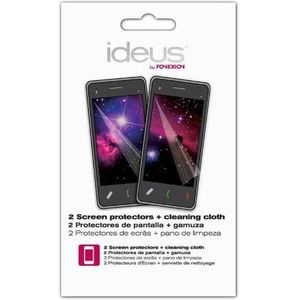 Ideus PPHUAP6 displaybeschermfolie en reinigingsdoekje voor Huawei P6 (), transparant, 2 stuks