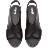 Balloon - Damessandalen - Leer - Zwart - Slip-On