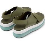 Camper - Flota Up - Leren Sandalen - Groen - Klittenband - 3 tot 5 cm