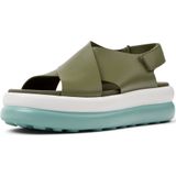 Camper - Flota Up - Leren Sandalen - Groen - Klittenband - 3 tot 5 cm