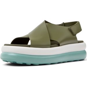 Camper - Flota Up - Leren Sandalen - Groen - Klittenband - 3 tot 5 cm