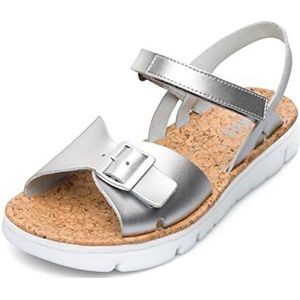 Camper Oruga platte sandalen voor dames, Grijs, 39 EU
