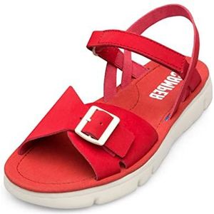 Camper Oruga platte sandalen voor dames, Rood, 41 EU