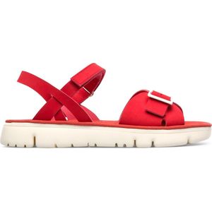 CAMPER oruga dames sandaal plat, medium rood